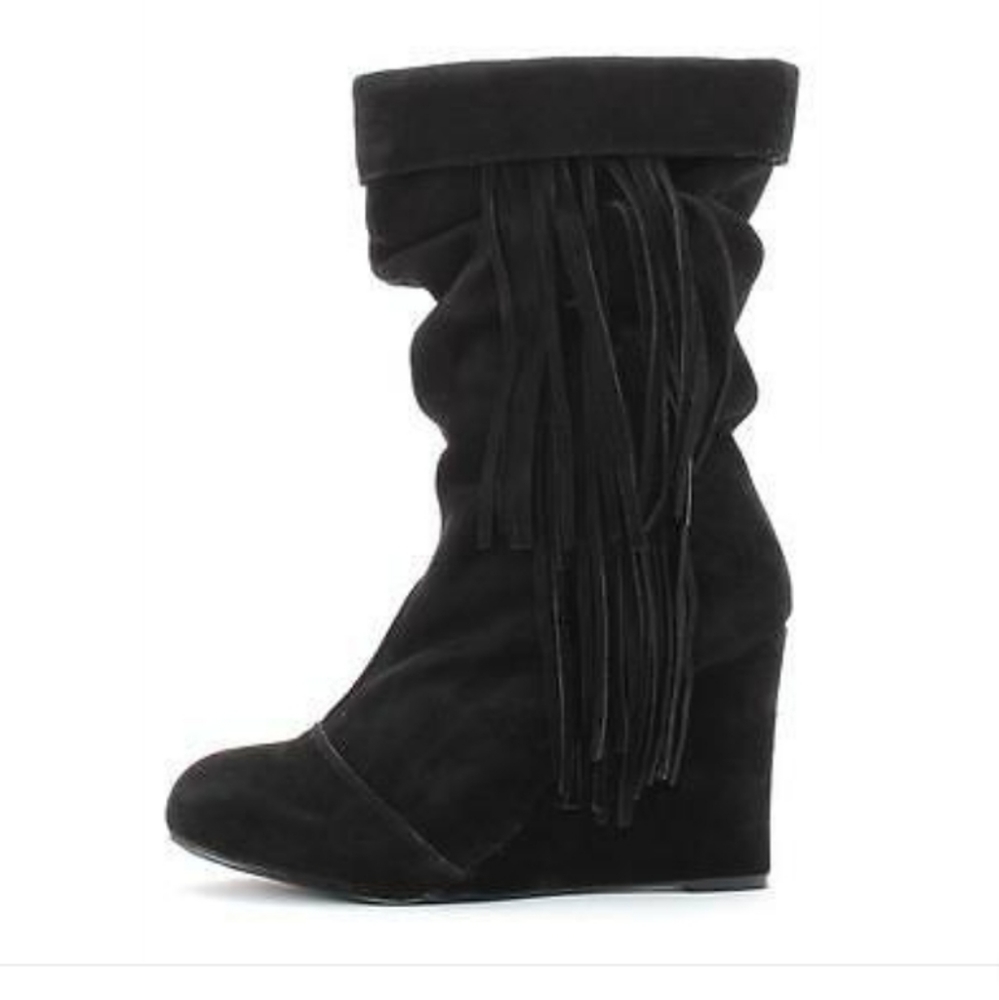 Kelsi Dagger Carousel Boot Black Suede
